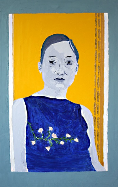 "Portret van Abke Haring, naar een foto gemaakt door haar vader" van Johan Gysels